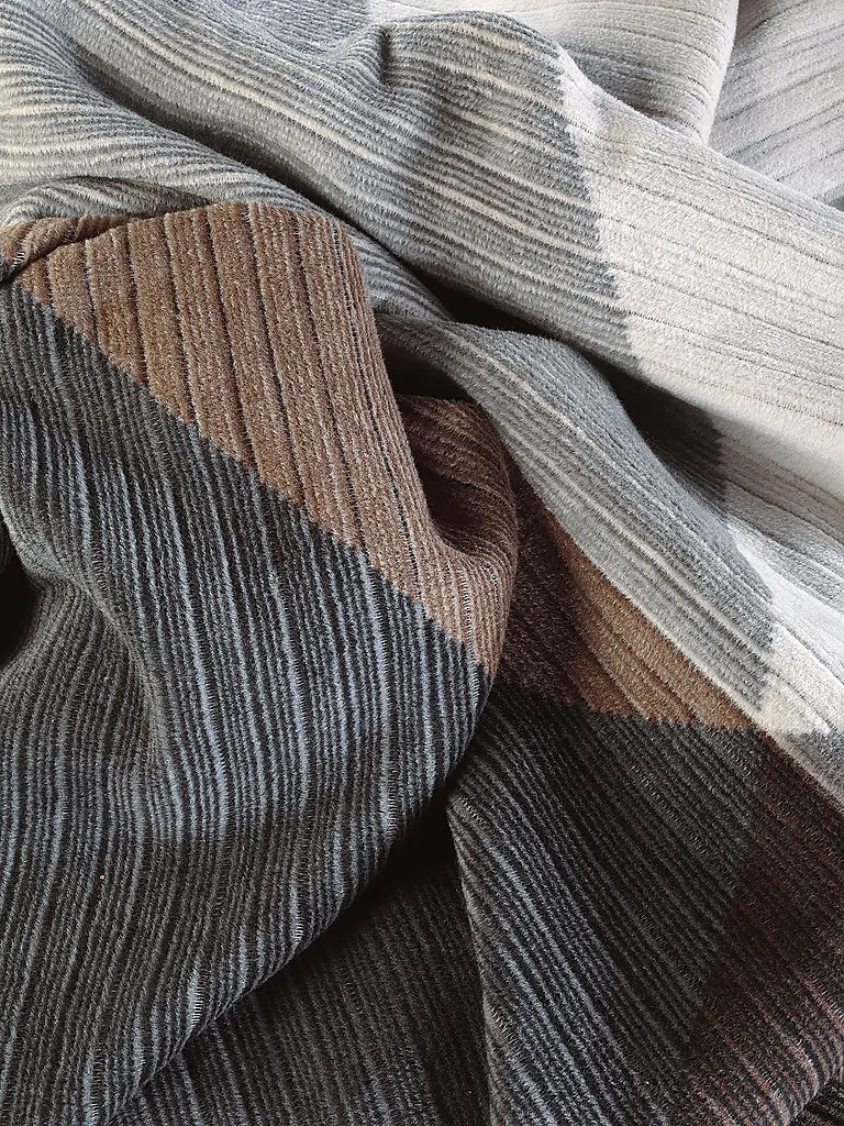 BIEDERLACK | Couverture - Plaid 150x200cm SIMPLY ELEGANT Feel Graphite | 