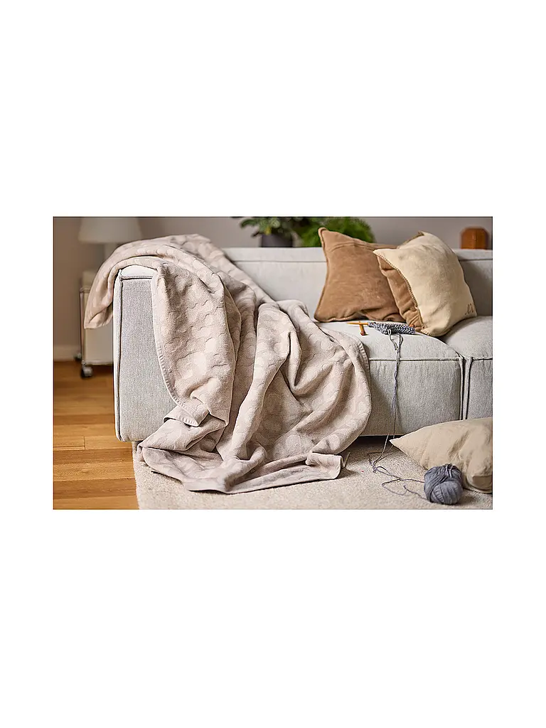 BIEDERLACK | Couverture - Plaid 150x200cm SIMPLY ELEGANT Feel Leo | 