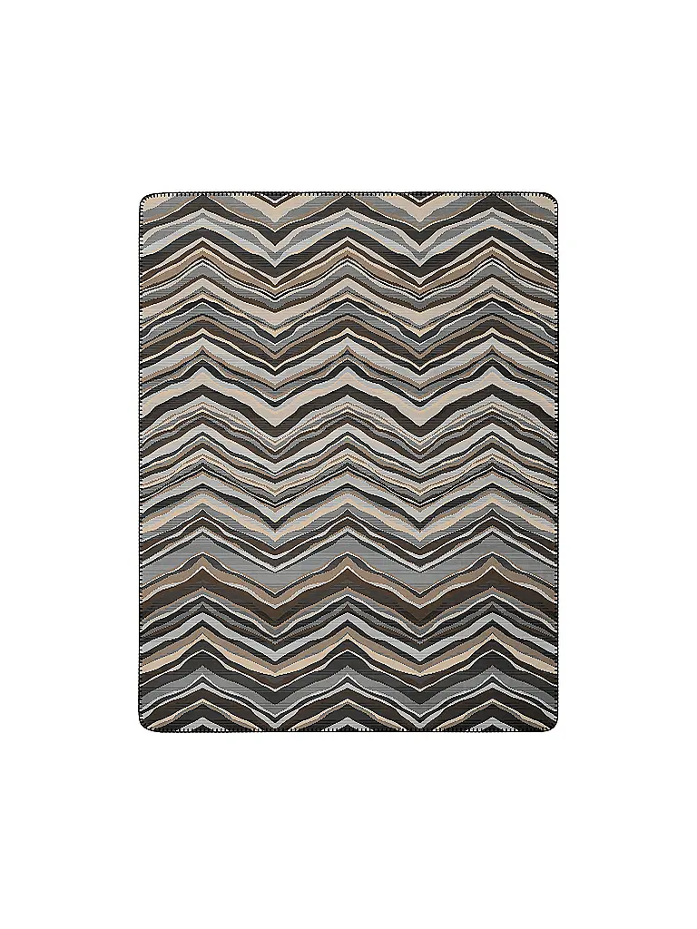 BIEDERLACK | Couverture - Plaid 150x200cm SIMPLY ELEGANT Wild Lines | braun