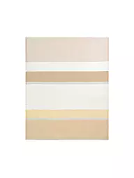 BIEDERLACK | Couvre-lit - Plaid 130x170cm WHITE SANDSATION Sand Stripe | Beige