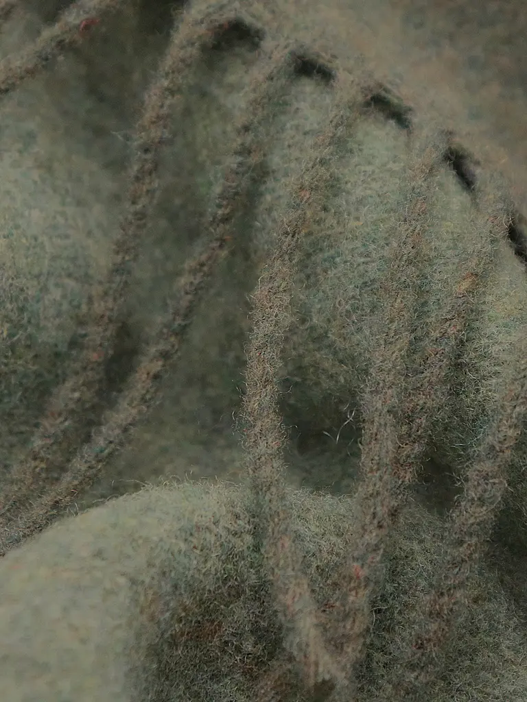 BIEDERLACK | Plaid CACHEMIRE 130x170cm Forest Salvia | Vert foncé