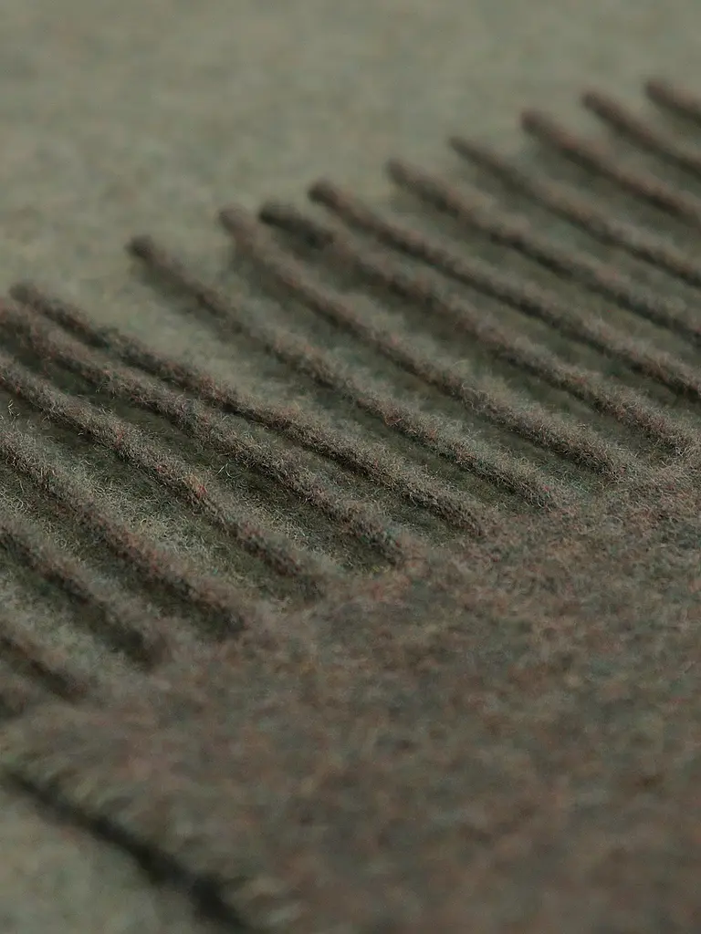 BIEDERLACK | Plaid CACHEMIRE 130x170cm Forest Salvia | Vert foncé