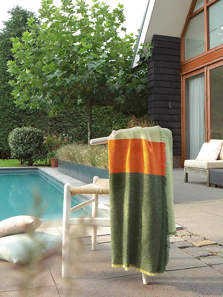 BIEDERLACK | Tagesdecke - Plaid 130x170cm EVERGREEN Great Green | 