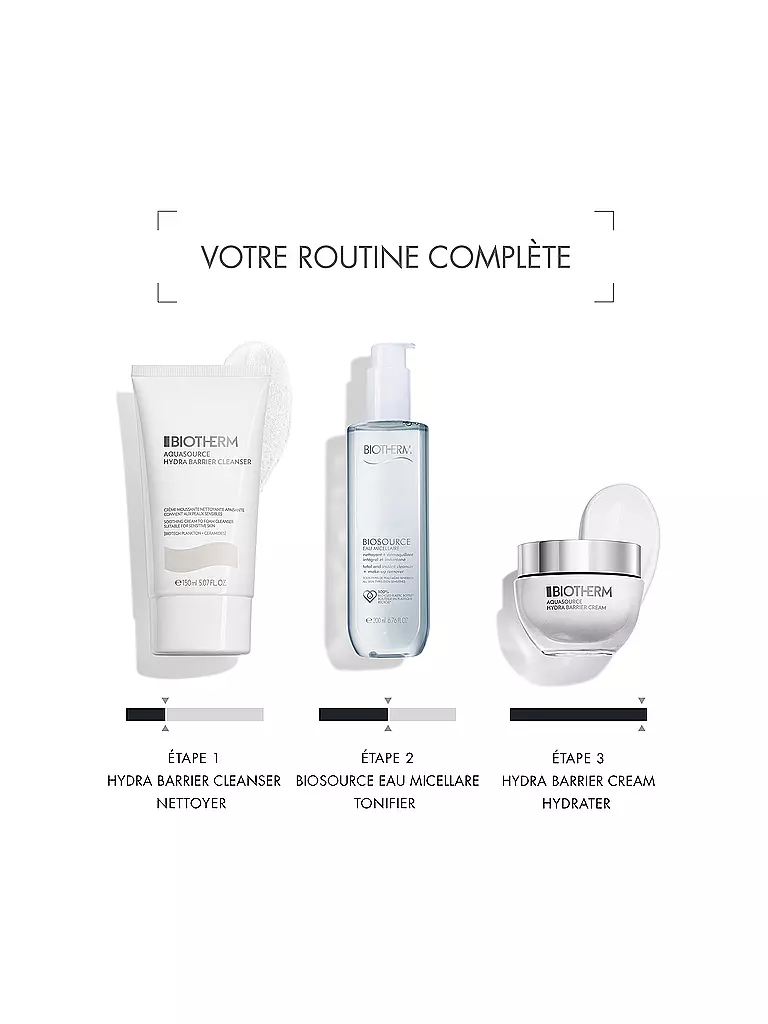 BIOTHERM | Crème pour le visage - Aquasource Hydra Barrier Cream 50ml | 