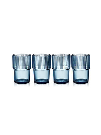 BITZ | Verre à boire KUSINTHA, lot de 4, 380 ml, bleu