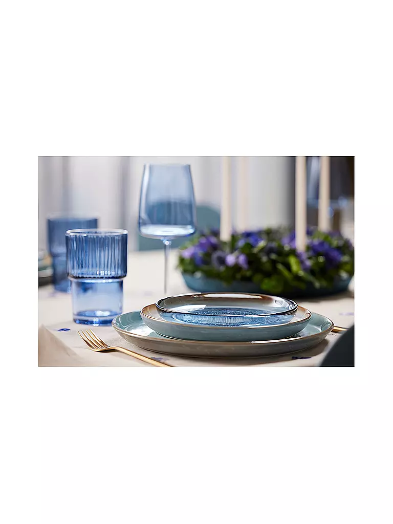 BITZ | Assiette en verre KUSINTHA 18cm Bleu | 