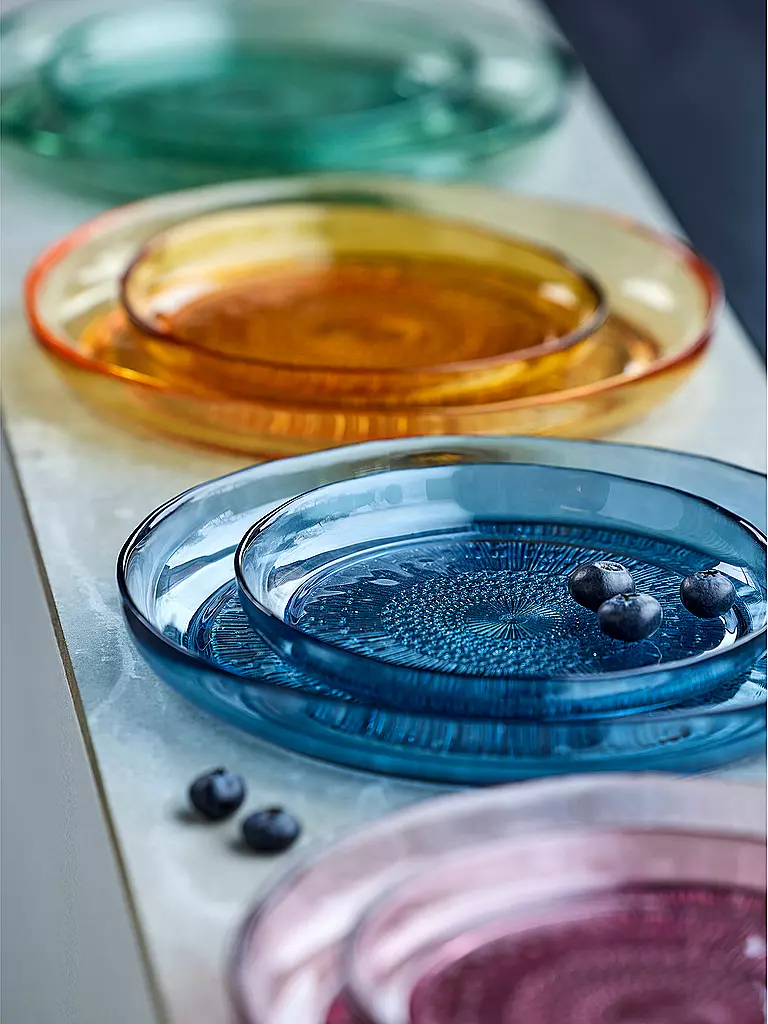 BITZ | Assiette en verre KUSINTHA 25cm Ambre | 