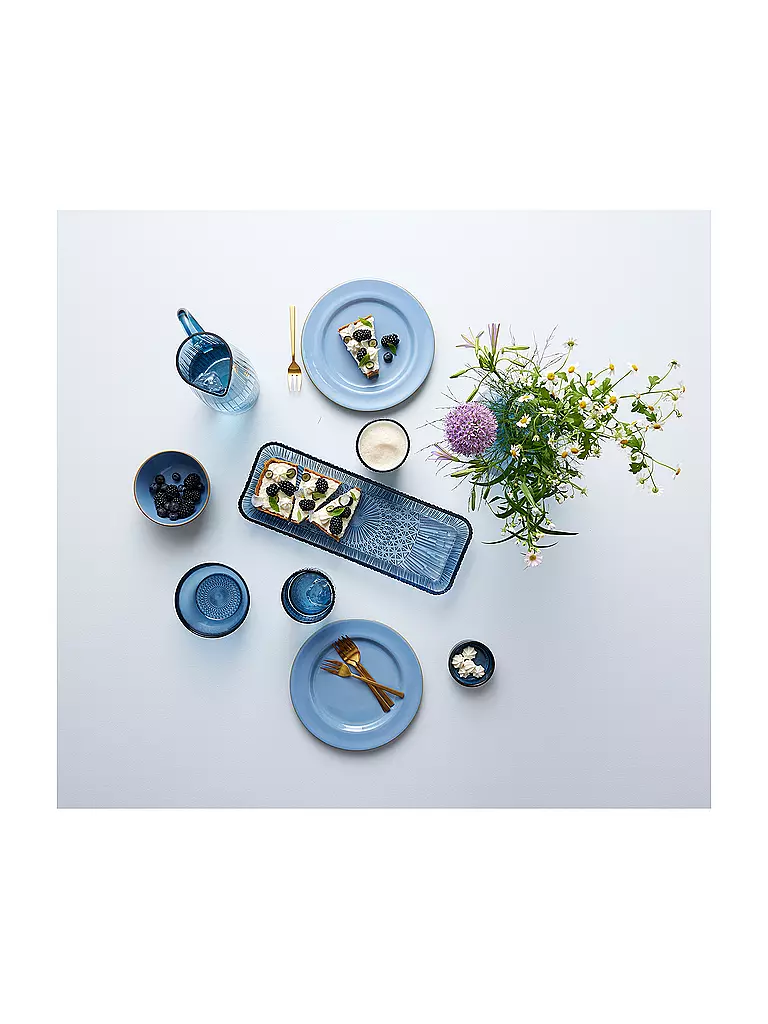 BITZ | Bol en verre KUSINTHA 12cm Bleu | 