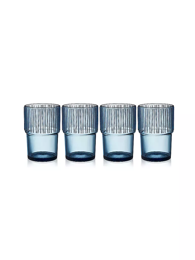 BITZ | Verre à boire KUSINTHA, lot de 4, 380 ml, bleu | blau