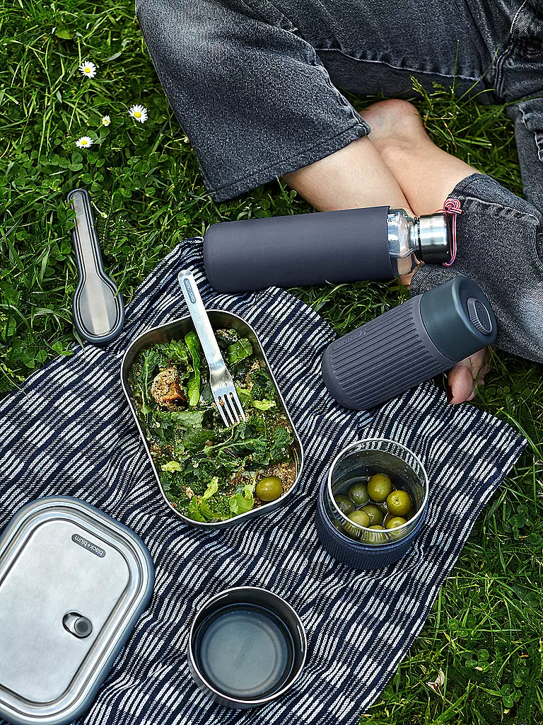 BLACK+BLUM | Boîte à lunch grande 1 l orange/acier inoxydable | 