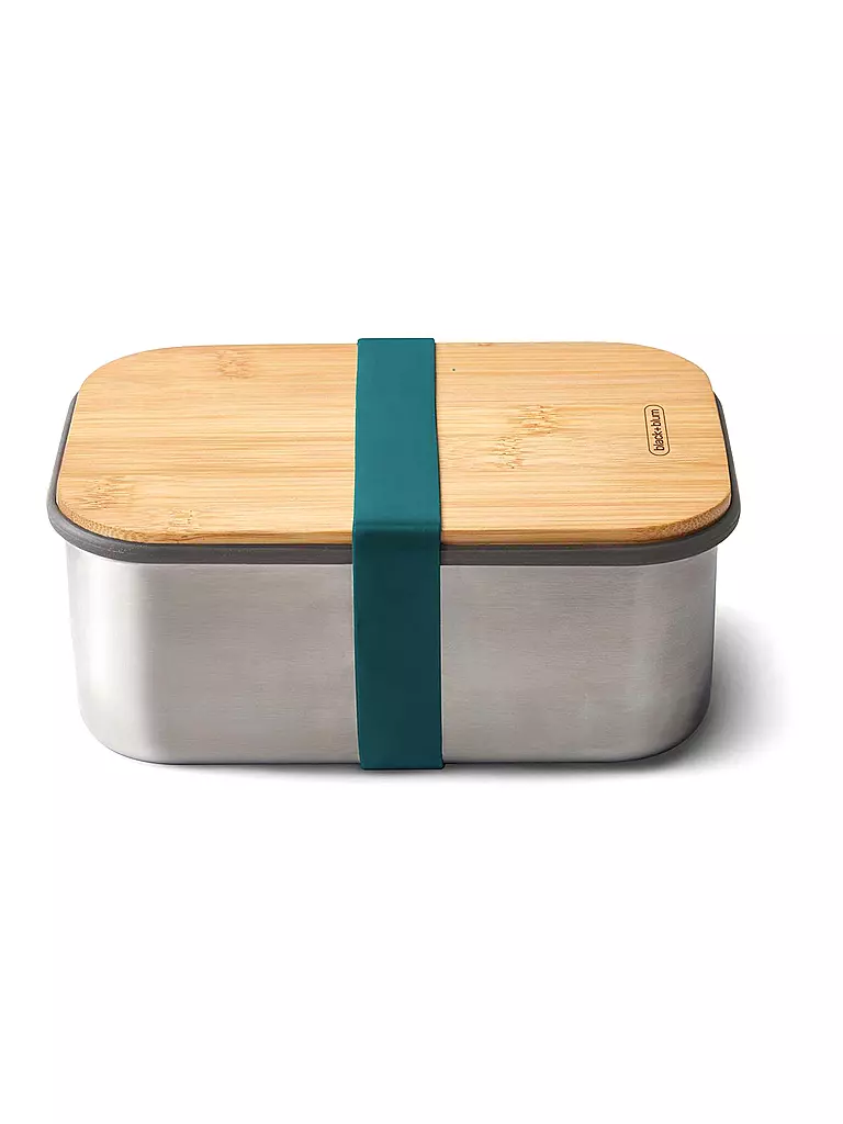 BLACK+BLUM | Boîte de conservation - Grande boîte à lunch 19x13,5cm Océan/Acier inoxydable | blau