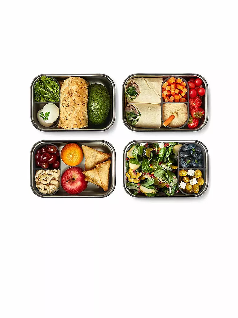 BLACK+BLUM | Boîte de conservation - Grande boîte à lunch 19x13,5cm Océan/Acier inoxydable | 
