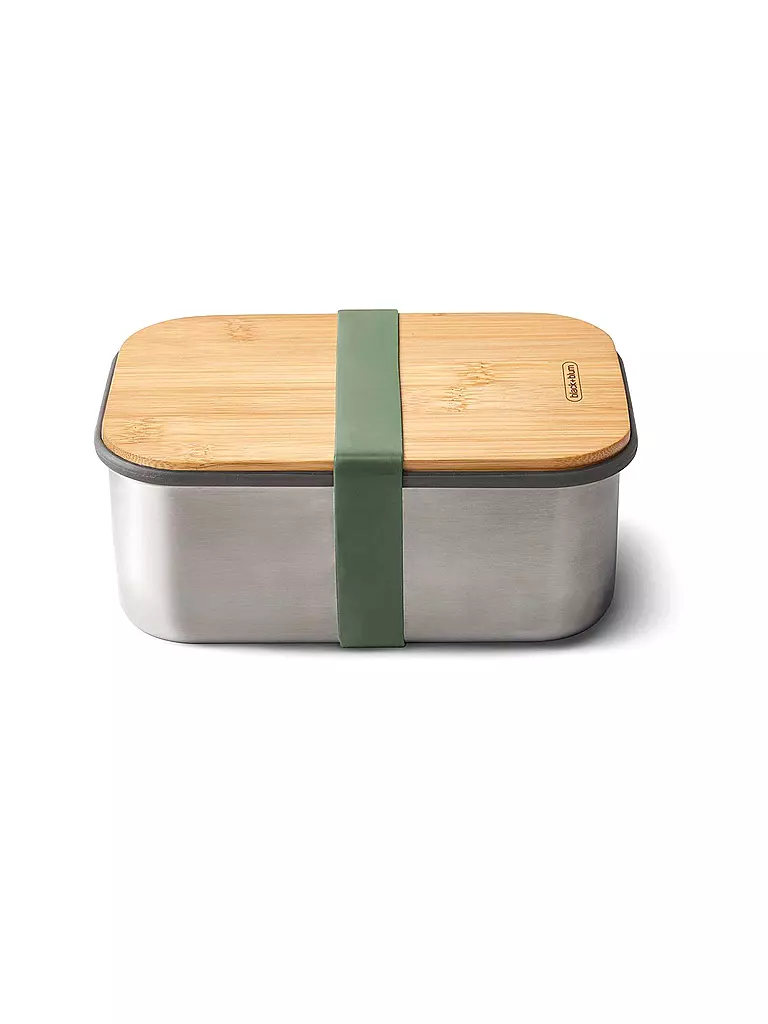 BLACK+BLUM | Boîte de conservation - Grande boîte à lunch 19x13,5cm Olive/Acier inoxydable | olive