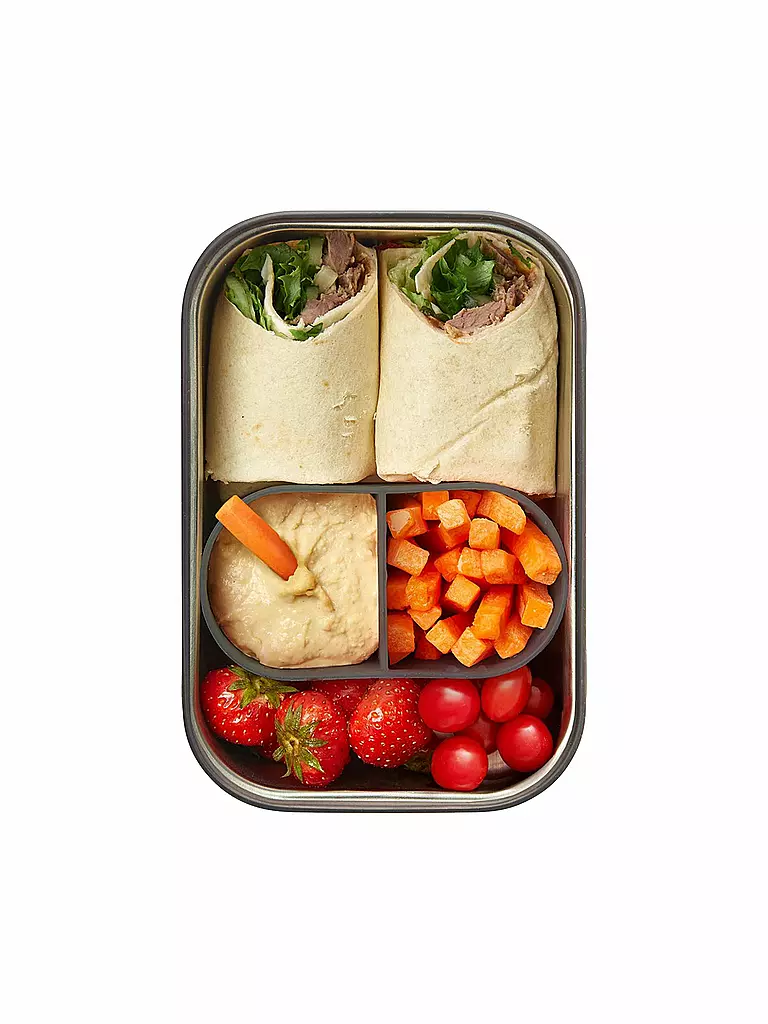 BLACK+BLUM | Boîte de conservation - Grande boîte à lunch 19x13,5cm Olive/Acier inoxydable | 