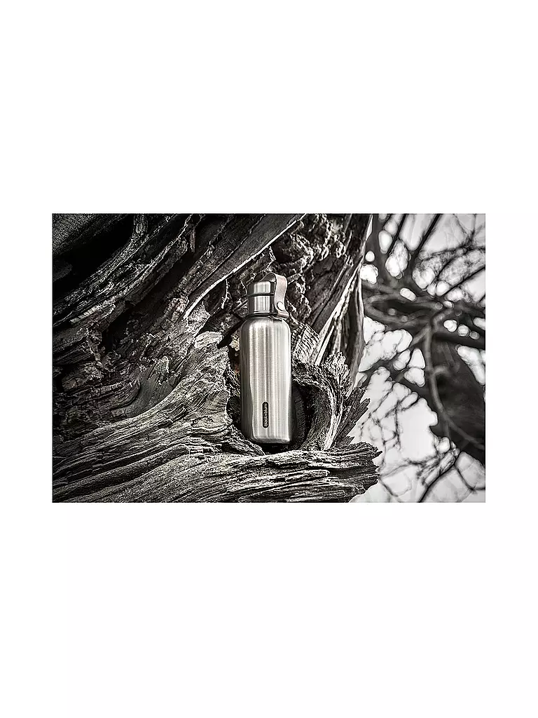 BLACK+BLUM | Bouteille isotherme 0,5 l Noir/Acier inoxydable |