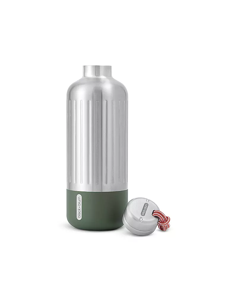 BLACK+BLUM | Bouteille isotherme EXPLORER 0,85l Olive/Acier inoxydable | Olive
