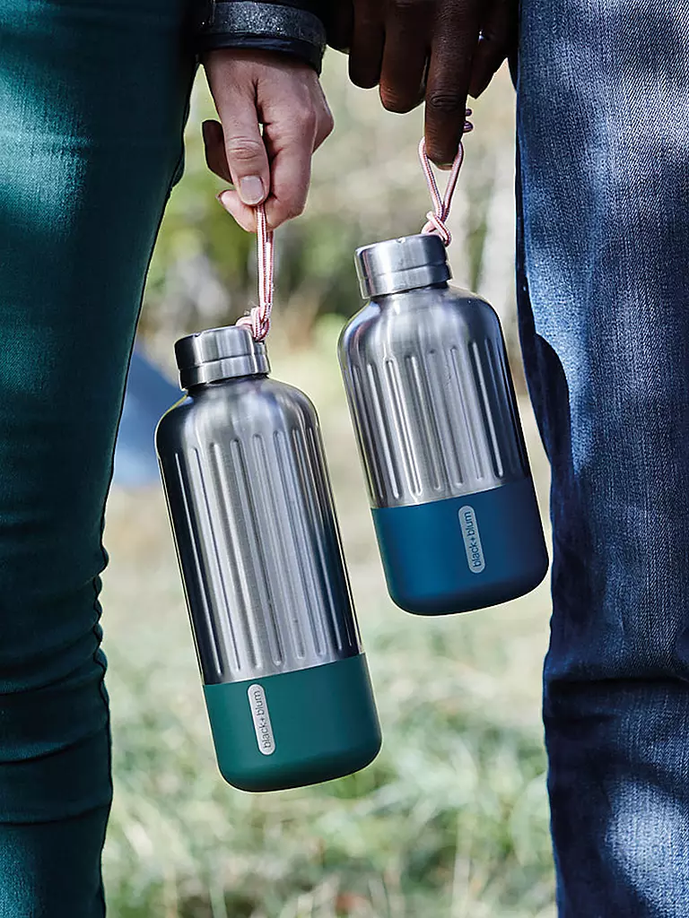 BLACK+BLUM | Bouteille isotherme EXPLORER 0,85l Olive/Acier inoxydable | Olive