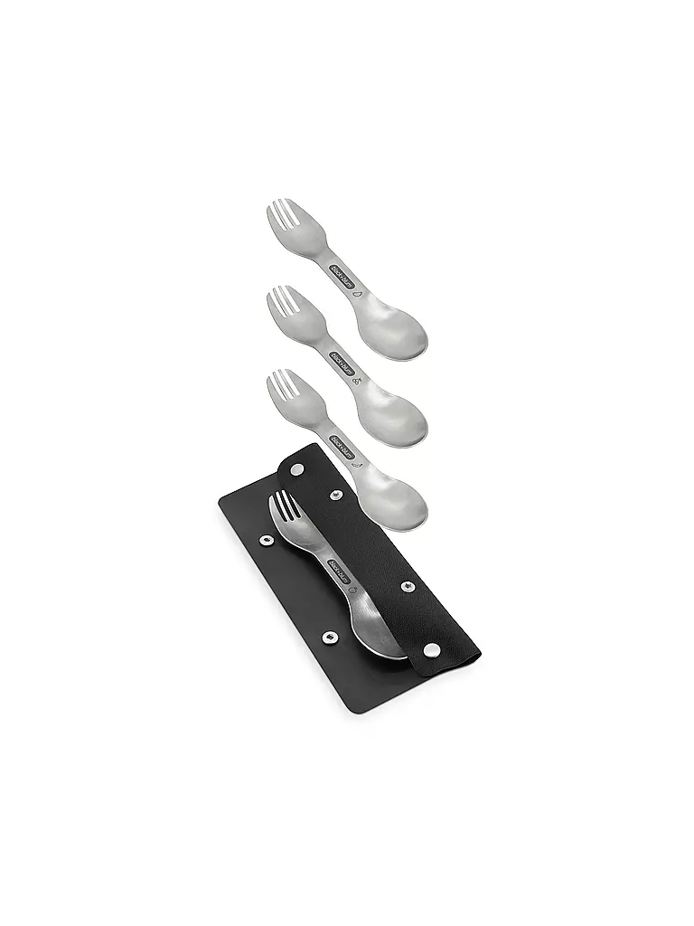 BLACK+BLUM | Set de 4 göffel en acier inoxydable | Argent