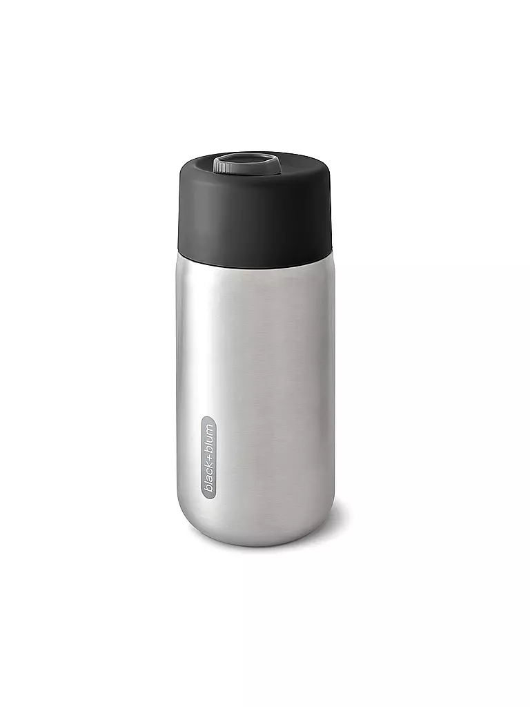 BLACK+BLUM | Thermos - Gobelet isotherme en acier inoxydable à emporter 340 ml Noir/Acier inoxydable | Noir