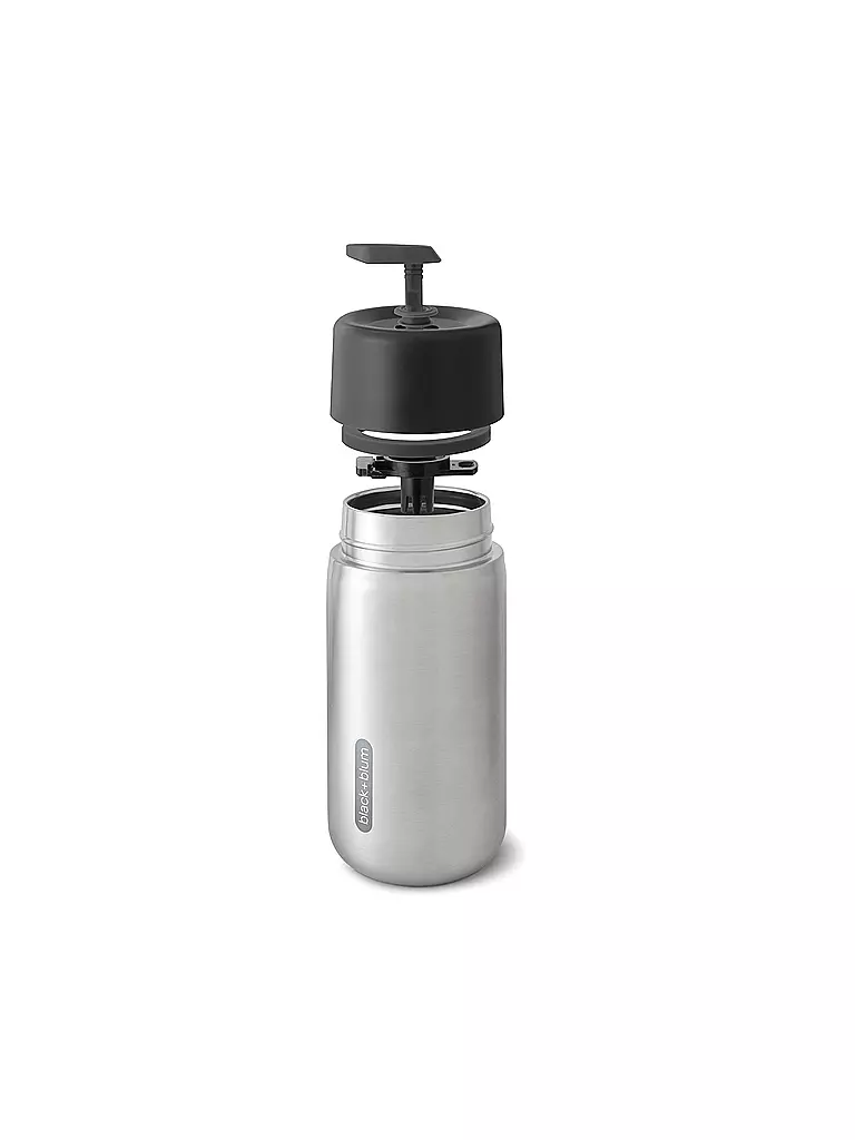 BLACK+BLUM | Thermos - Gobelet isotherme en acier inoxydable à emporter 340 ml Noir/Acier inoxydable | Noir