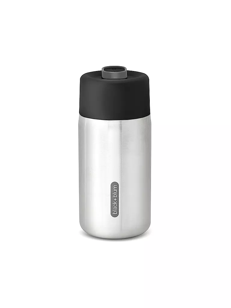 BLACK+BLUM | Thermos - Gobelet isotherme en acier inoxydable à emporter 340 ml Noir/Acier inoxydable | Noir
