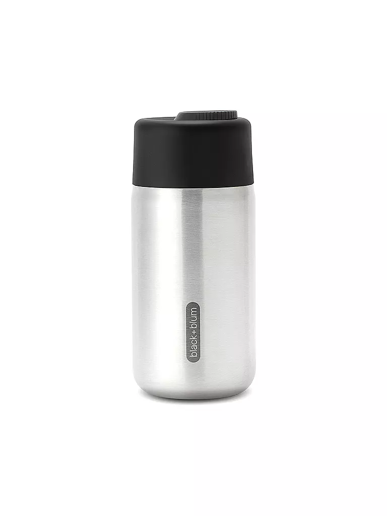 BLACK+BLUM | Thermos - Gobelet isotherme en acier inoxydable à emporter 340 ml Noir/Acier inoxydable | Noir