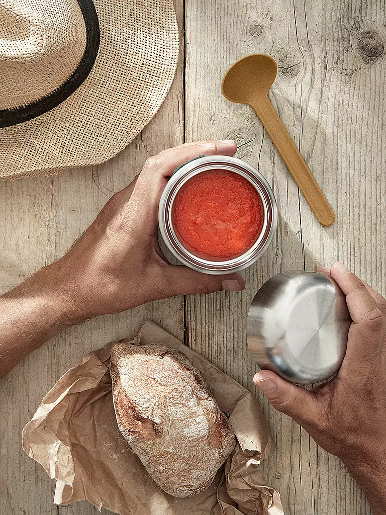 BLACK+BLUM | Thermosbehälter - Food Flask 400ml Orange/Acier inoxydable | 