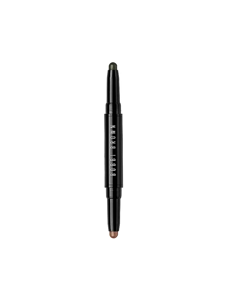 BOBBI BROWN | Ombre à paupières - Bâton d'ombre à paupières crème longue tenue à double extrémité (01 Café / Vert doré) | dunkelgrün