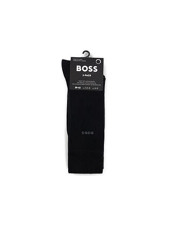 BOSS | Lot de 2 paires de chaussettes noires