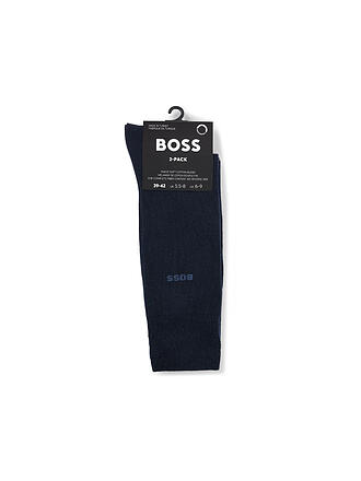 BOSS | Lot de 2 paires de chaussettes bleu foncé