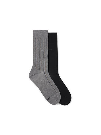BOSS | Lot de 2 paires de chaussettes gris moyen
