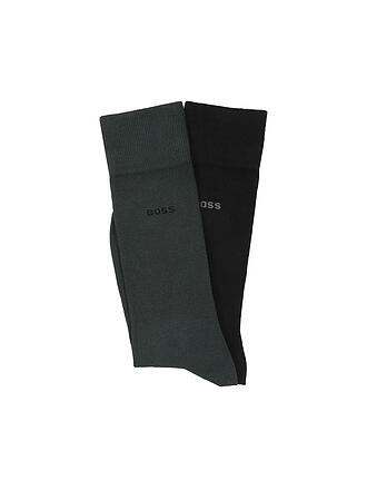 BOSS | Chaussettes lot de 2 vert ouvert