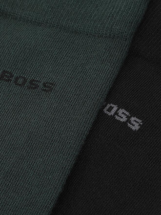 BOSS | Chaussettes lot de 2 vert ouvert