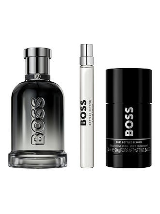 BOSS | Coffret Cadeau - Coffret Trio Eau de Parfum et Déodorant en Stick Bottled Beyond pour Homme 100ml / 75ml / 10ml