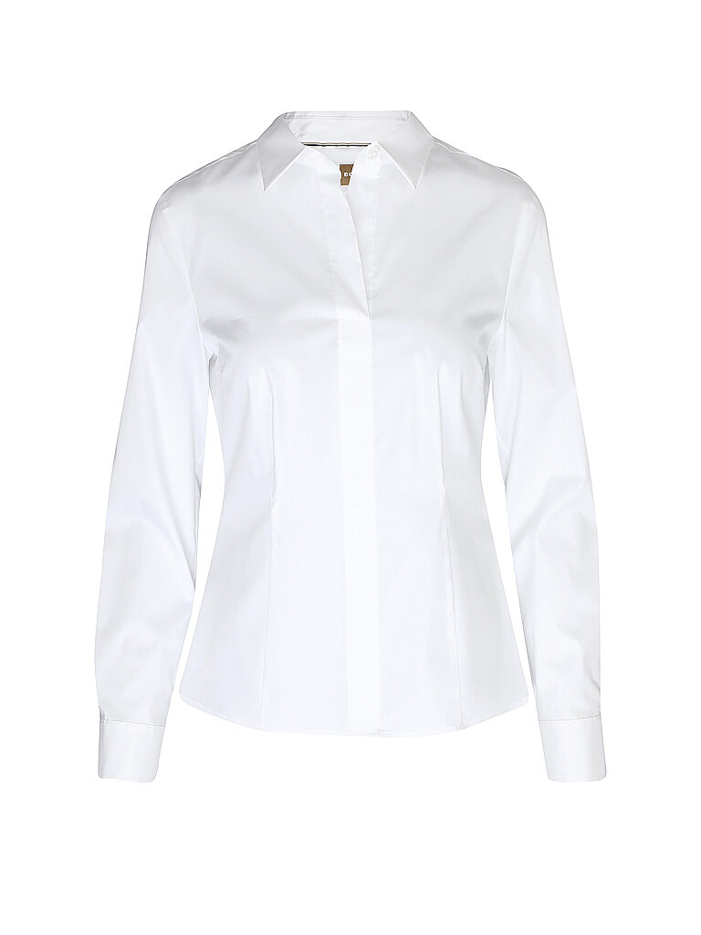 Blouse Slim Fit BASHINA blanc 44