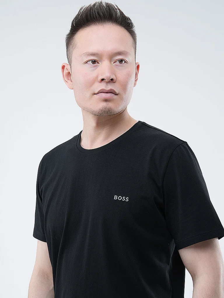 BOSS Hommes Mix&Match T Shirt R T Shirt en Coton Stretch à Logo brodé - vue 7
