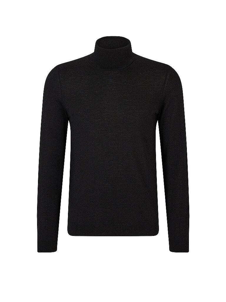 Pull à col roulé slim fit MUSSO noir XXL