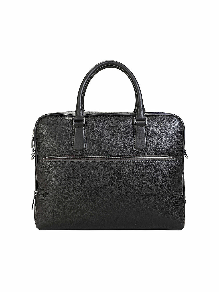 BOSS+Sac+en+cuir+-+Porte-documents+marron