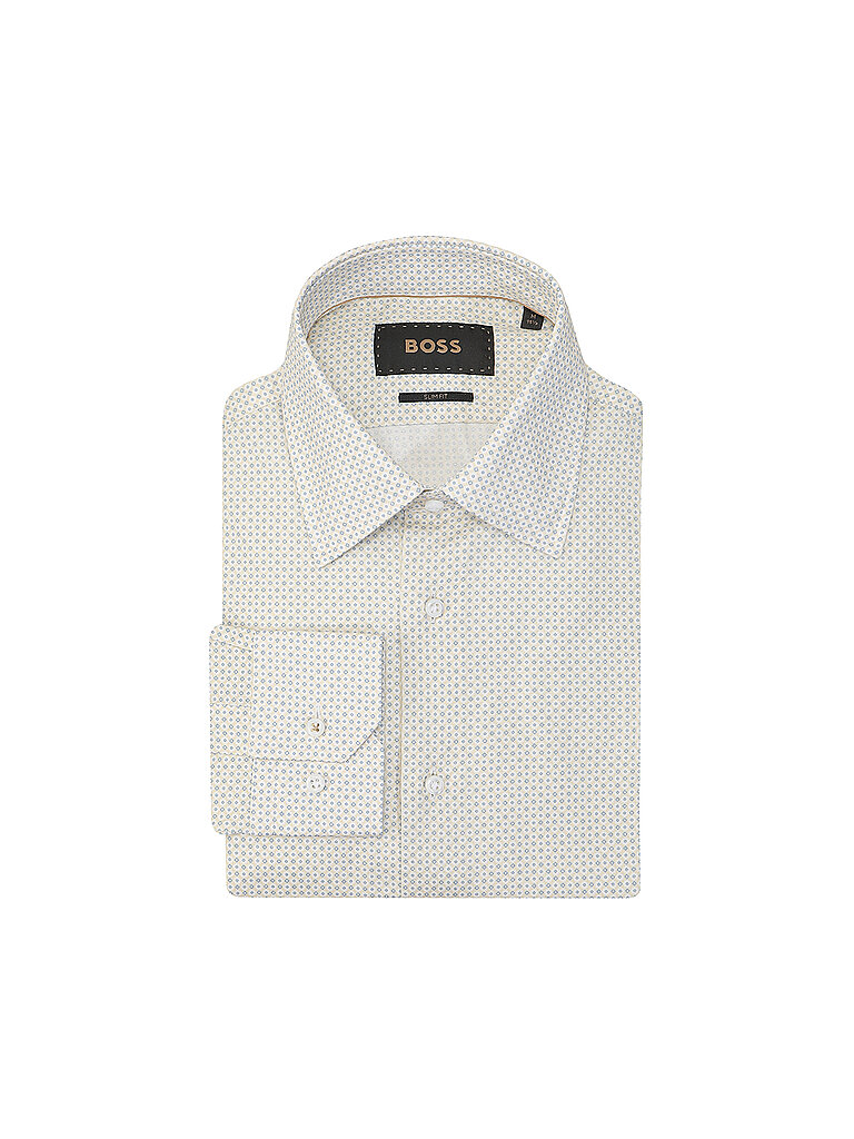 Boss Slim Fit Shirt Open Yellow 41 3