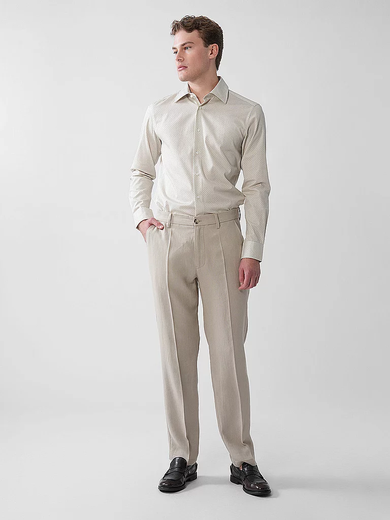 Boss Slim Fit Shirt Open Yellow 41 4