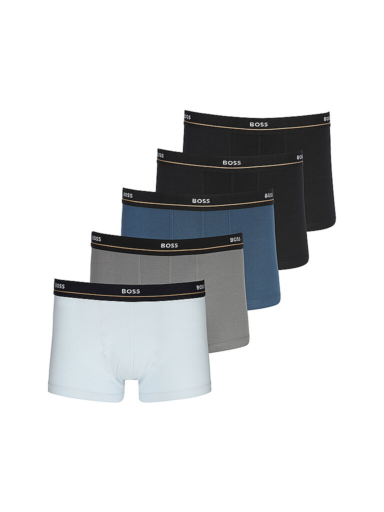 Boxers lot de 5 open miscellaneous bleu L