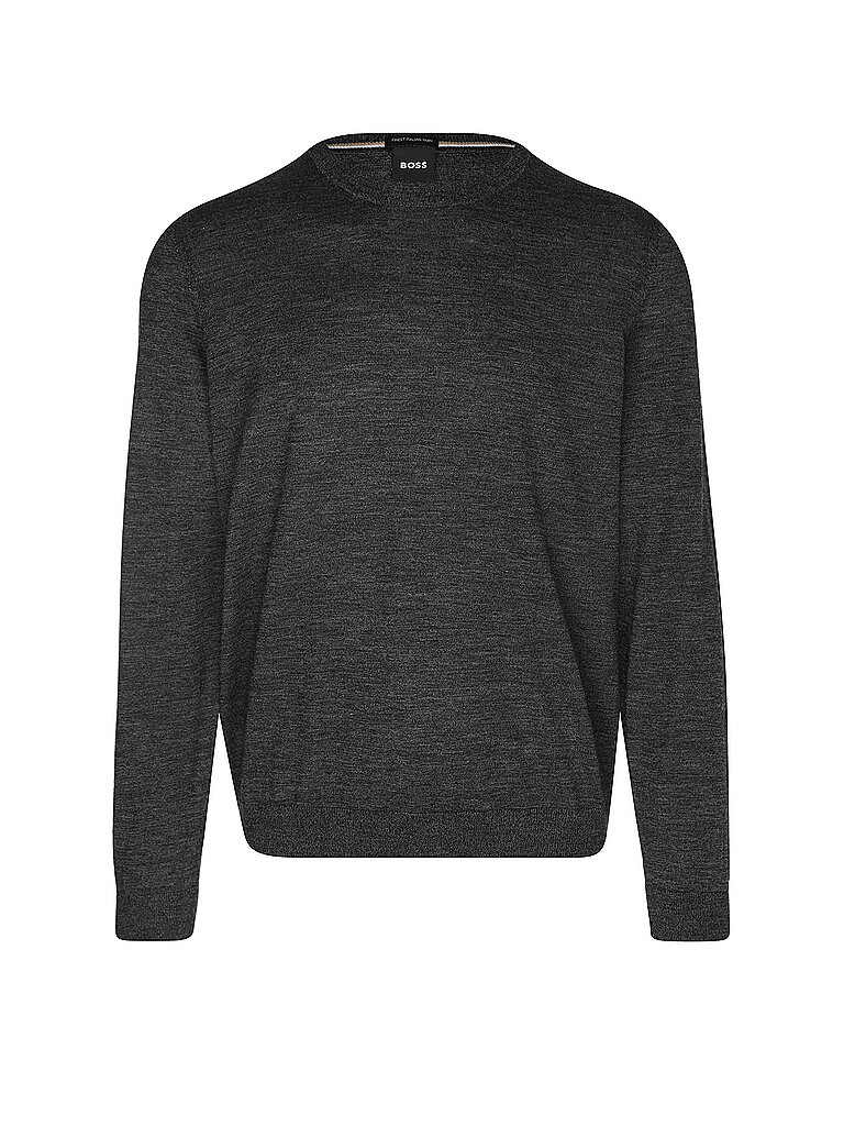 BOSS+Pullover+Slim+Fit+LENO-P+gris+|+S