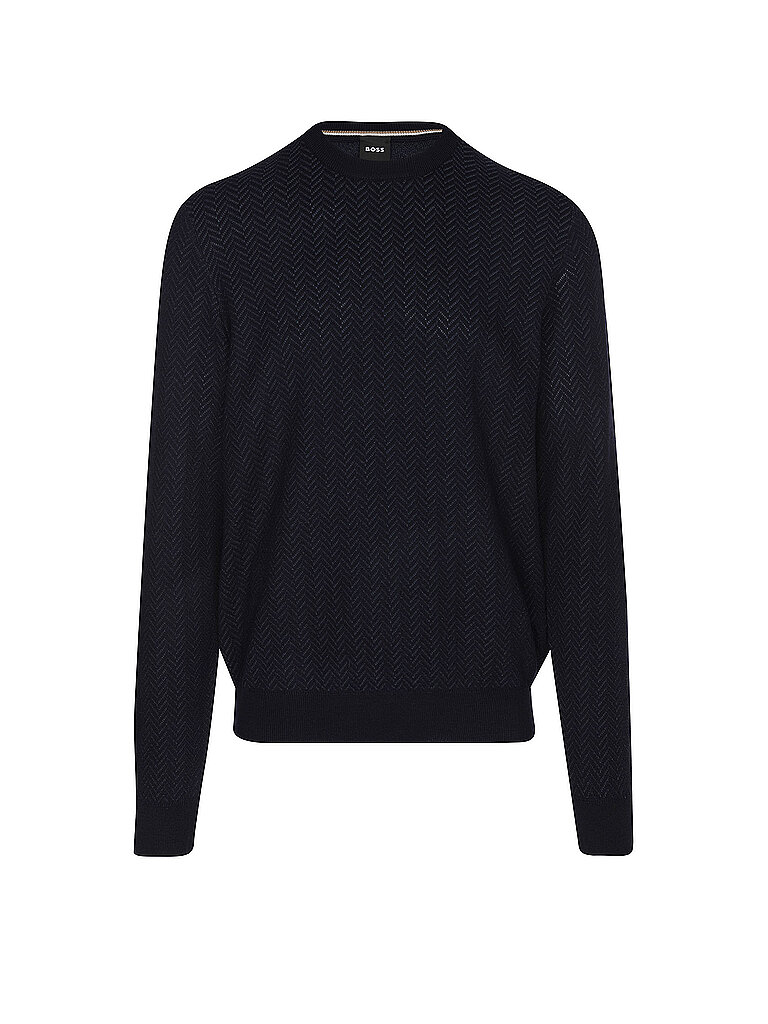 BOSS+Pull+H-HABITO+bleu+marine+|+S