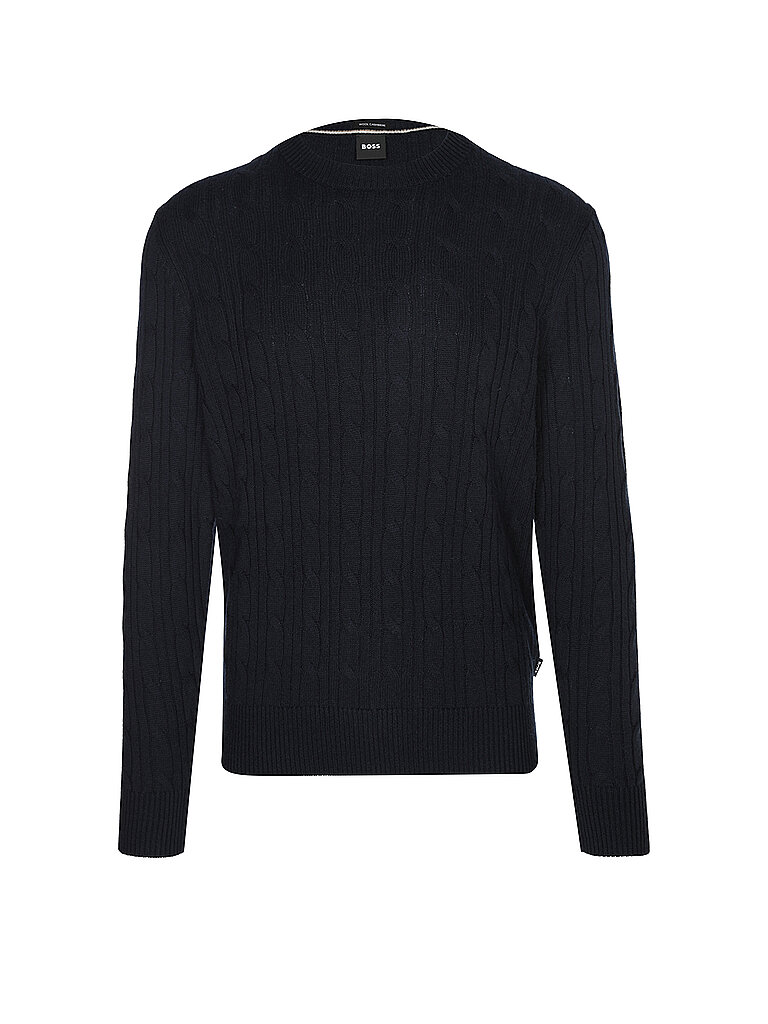 BOSS+Pull+H-HETICO+bleu+marine+|+S