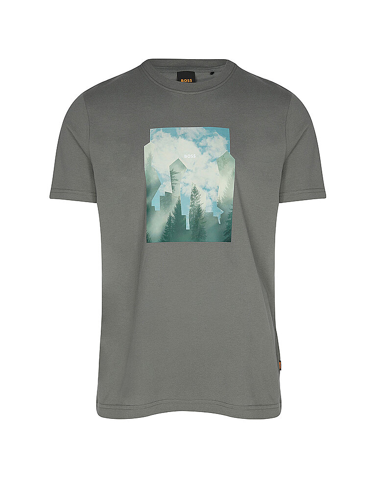 Boss T-Shirt TE_COVER olive XL