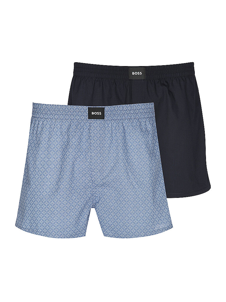 Boxershorts lot de 2 light/pastel purple bleu L