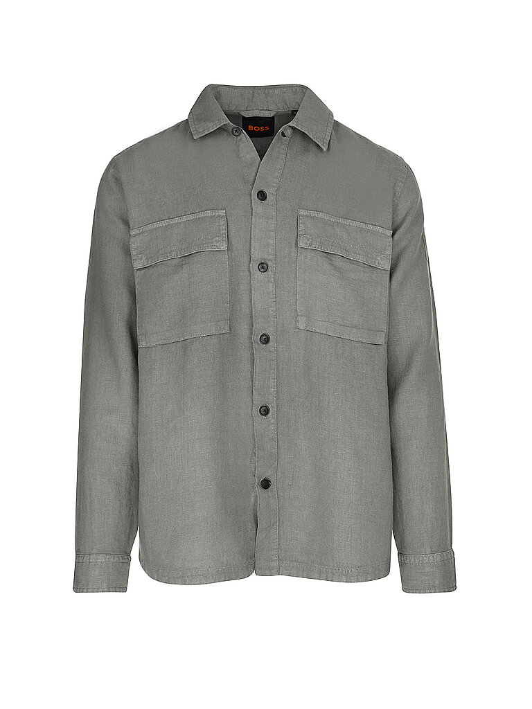 Overshirt en lin LOCKY_3 vert clair XXL