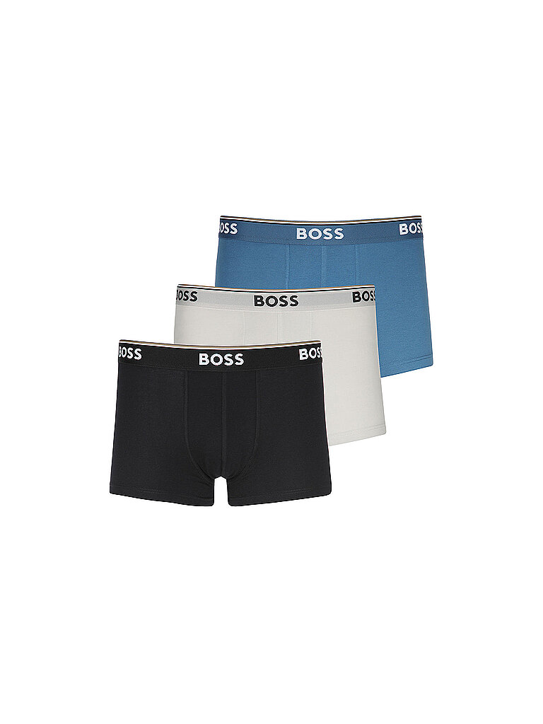 Lot de 3 caleçons POWER ouverts divers bleu S