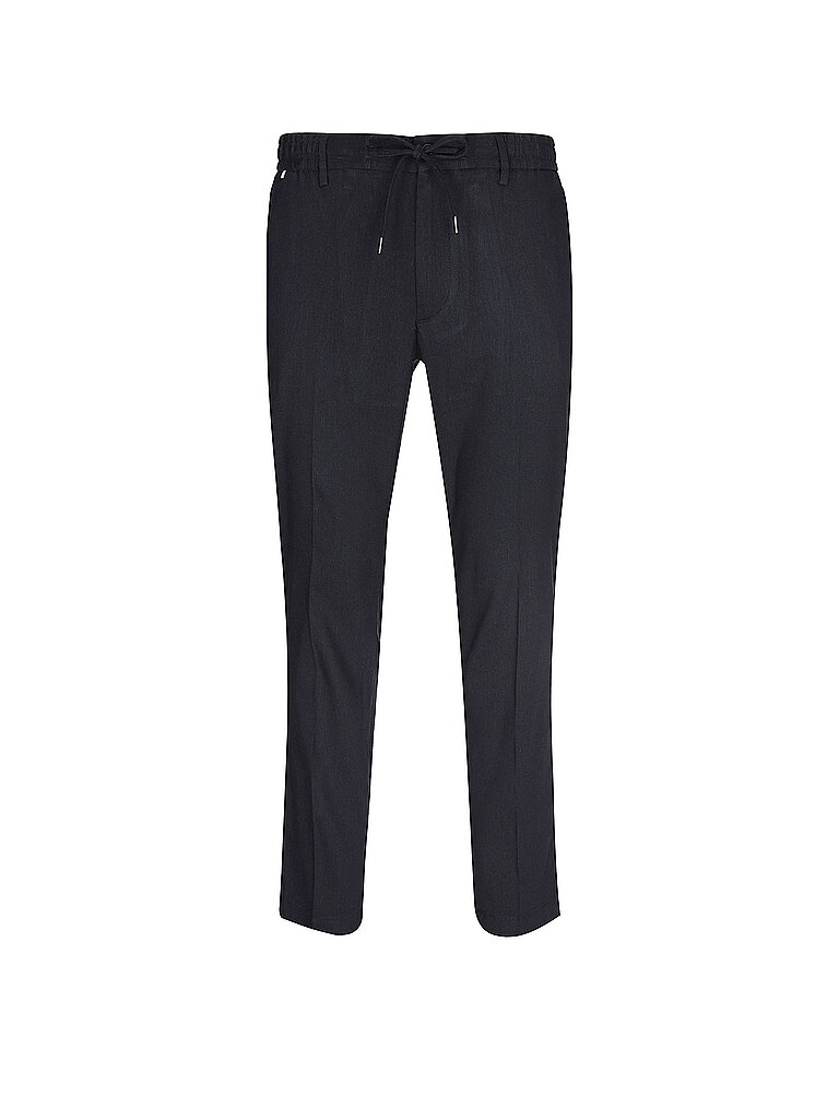 Pantalon en lin Modern Fit H-KANE1 bleu marine 34/L34