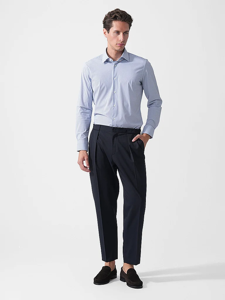 BOSS Chemise Slim Fit P-HANK bleu